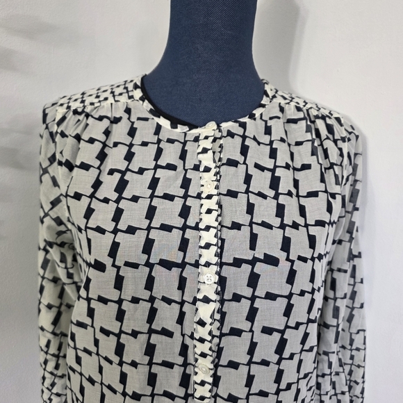J Crew Lightweight Houndstooth Tunic top / Dress - Picture 3 of 10